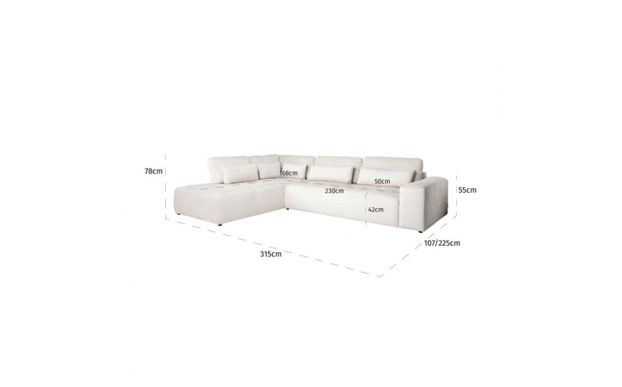 RICHMOND sofa narożna LUND L