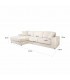 RICHMOND sofa narożna SANTOS L beżowa