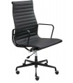 Fotel biurowy AERON PRESTIGE PLUS czarny - skóra naturalna, aluminium