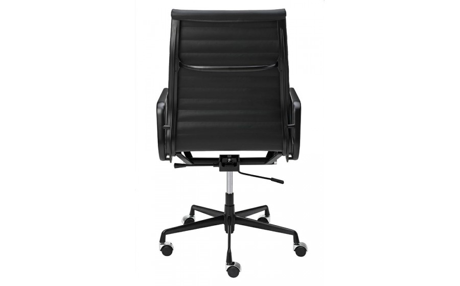 Fotel biurowy AERON PRESTIGE PLUS czarny - skóra naturalna, aluminium