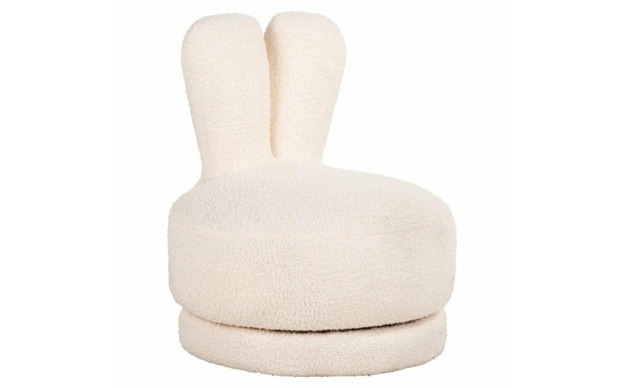 RICHMOND fotel dziecięcy BUNNY biały - funkcja obrotowa