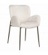 RICHMOND krzesło tapicerowane AMBER jasnobeżowe - trudnopalne