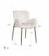 RICHMOND krzesło tapicerowane AMBER jasnobeżowe - trudnopalne