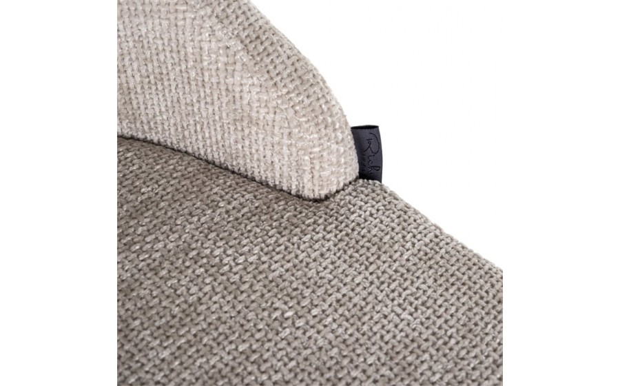 RICHMOND zestaw 2 krzeseł barowych BOLTON - tkanina, złota podstawa