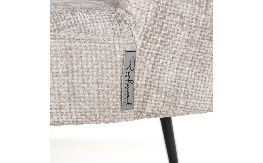 RICHMOND krzesło tapicerowane MORTON beżowe