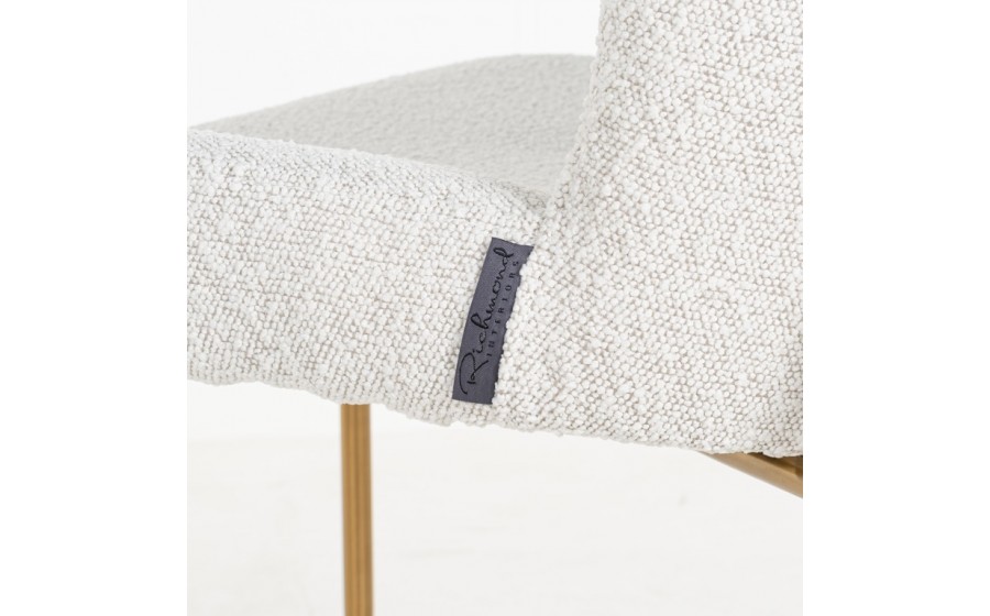 RICHMOND zestaw 2 krzeseł tapicerowanych do jadalni ODESSA BOUCLE