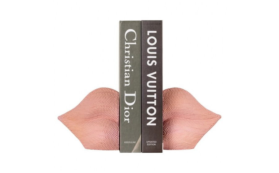 RICHMOND podpórka do książek KISS  jasnoróżowa