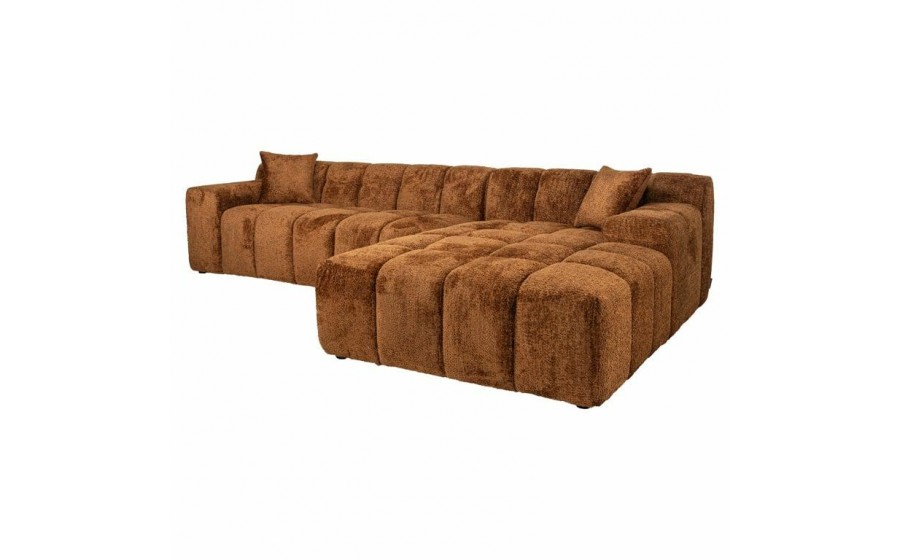 RICHMOND sofa CUBE R pomarańczowa