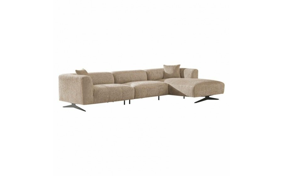 RICHMOND sofa narożna HOXTON R ciepły  beż