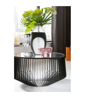 KARE stolik kawowy, CORINNE 80 czarny, nowoczesny stolik, elegancki stolik, szklany blat, czarna metalowa podstawa, KARE stolik kawowy, CORINNE 80 czarny, nowoczesny stolik, elegancki stolik, szklany blat, czarna metalowa podstawa,