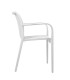 MODESTO krzesło STRIPS ARM białe -  polipropylen