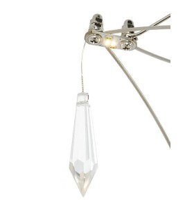 Lampa Constelation 120, lampa ze stali szczotkowanej, lampa z kryształkami, nowoczesne oświetlenie, elegancka lampa LED