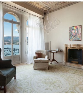 Lampa Constelation 120, lampa ze stali szczotkowanej, lampa z kryształkami, nowoczesne oświetlenie, elegancka lampa LED