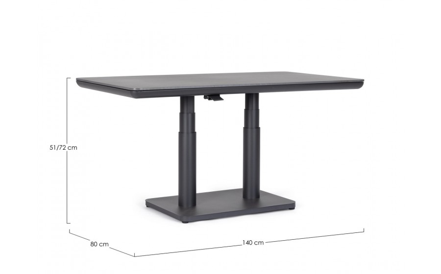 BIZZOTTO stół ogrodowy MIGUEL czarny