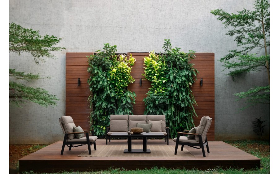 BIZZOTTO stół ogrodowy MIGUEL czarny