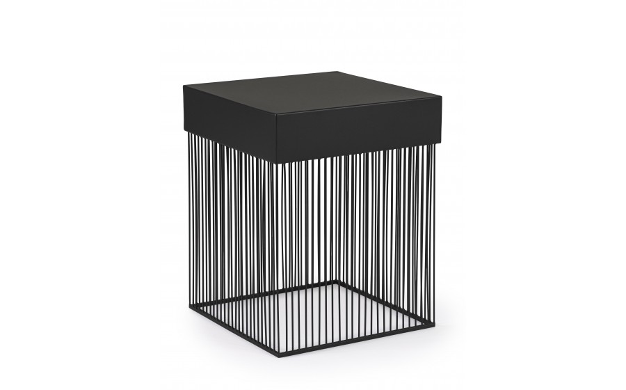 BIZZOTTO stolik kawowy YASLINE 40x40  czarny