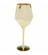 KARE komplet 4 kieliszków do wina  DIAMOND 660 ml złoty