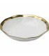 KARE komplet 4 talerzy głębokich BELL 20  cm biało-złoty