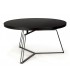 BIZZOTTO stolik kawowy ZAIRA 70 czarny szkło metal