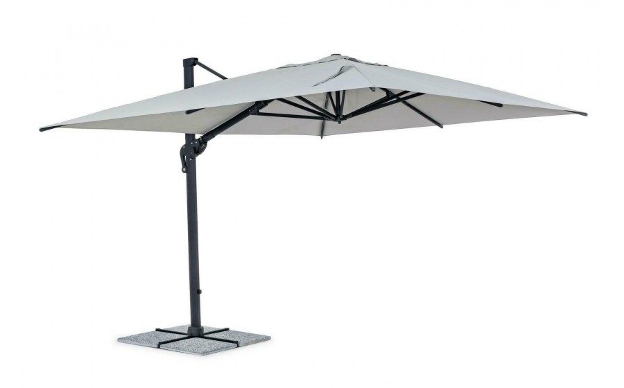 BIZZOTTO parasol ogrodowy INES jasny  szary