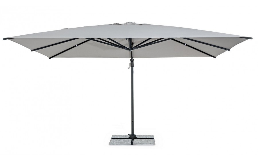BIZZOTTO parasol ogrodowy INES jasny  szary