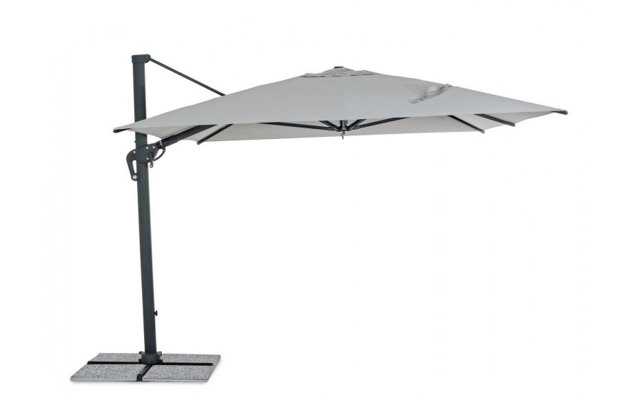 BIZZOTTO parasol ogrodowy INES jasny  szary