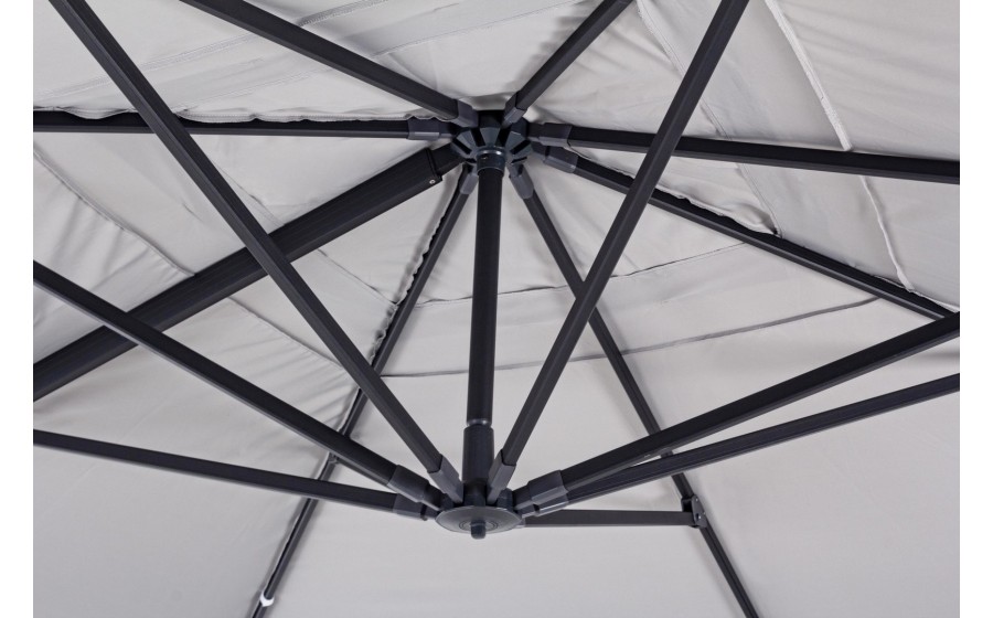 BIZZOTTO parasol ogrodowy INES jasny  szary