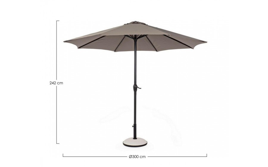 BIZZOTTO parasol ogrodowy KALIFE beżowy