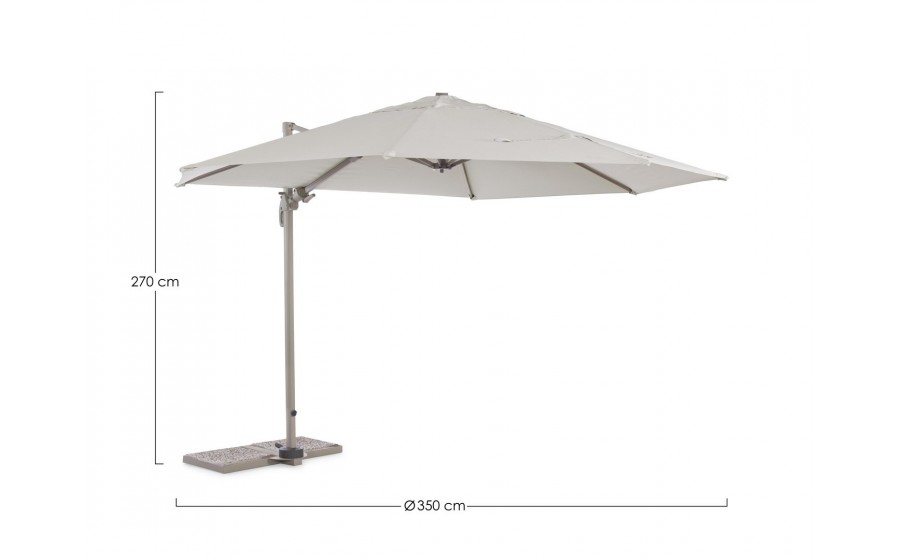 BIZZOTTO parasol ogrodowy ORLAND beżowy