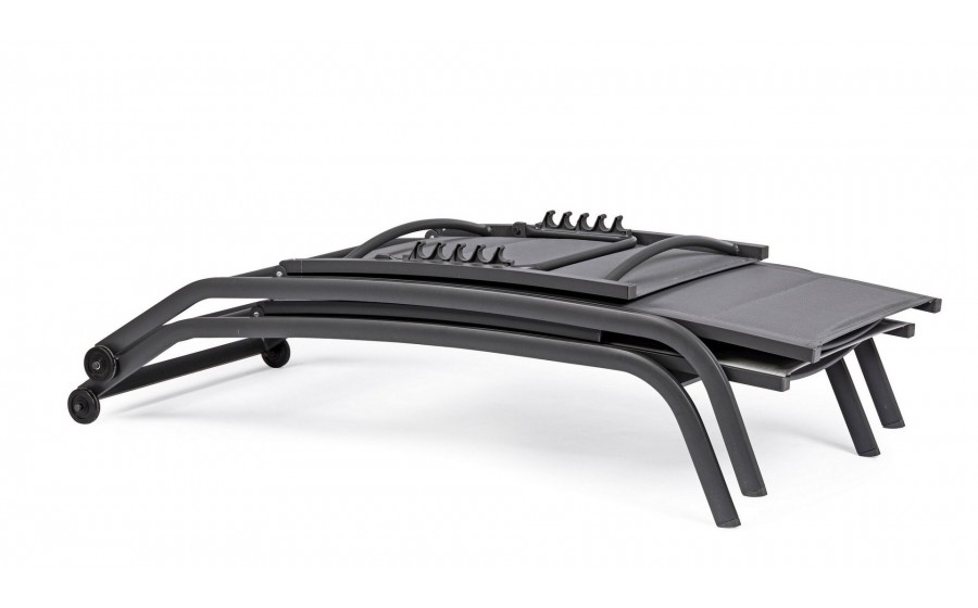 BIZZOTTO leżak ogrodowy CLEOPAS antracyt