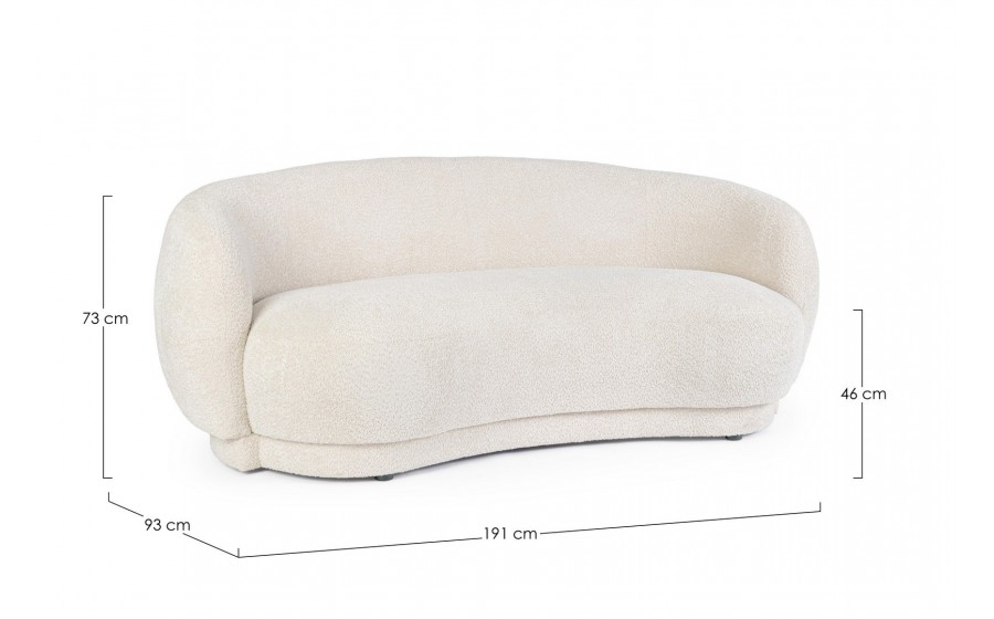 BIZZOTTO sofa 2-osobowa TECLA beżowa