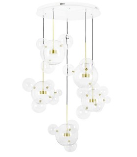 Moosee lampa wisząca CAPRI DISC 5 złota