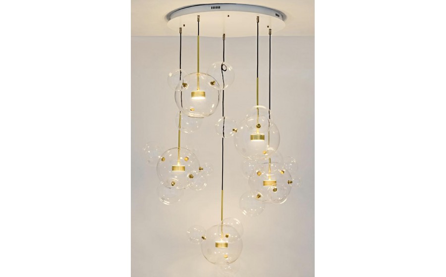 Moosee lampa wisząca CAPRI DISC 5 złota