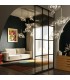 Lampa wisząca CAPRI LINE 7 złota - 420 LED, aluminium, szkło