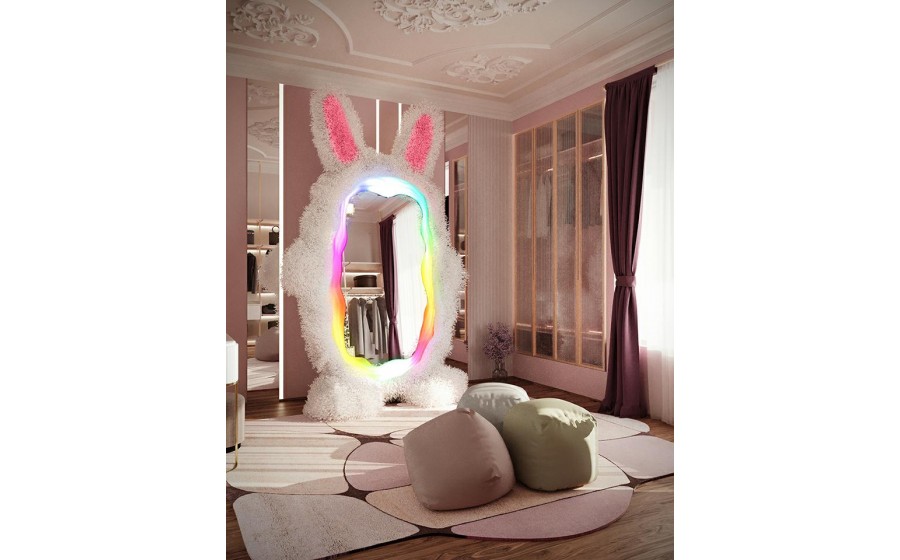 Lustro stojące BUNNY z oświetleniem LED  240x150 cm