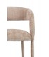 MaMaison krzesło IRIS beżowe, tkanina szenilowa Davis Cremona 14, ergonomiczne krzesło IRIS, eleganckie krzesło do jadalni,