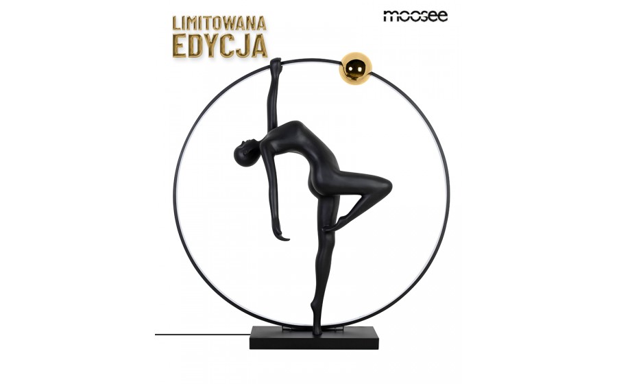 MOOSEE lampa podłogowa HUMAN ACROBATIC czarna