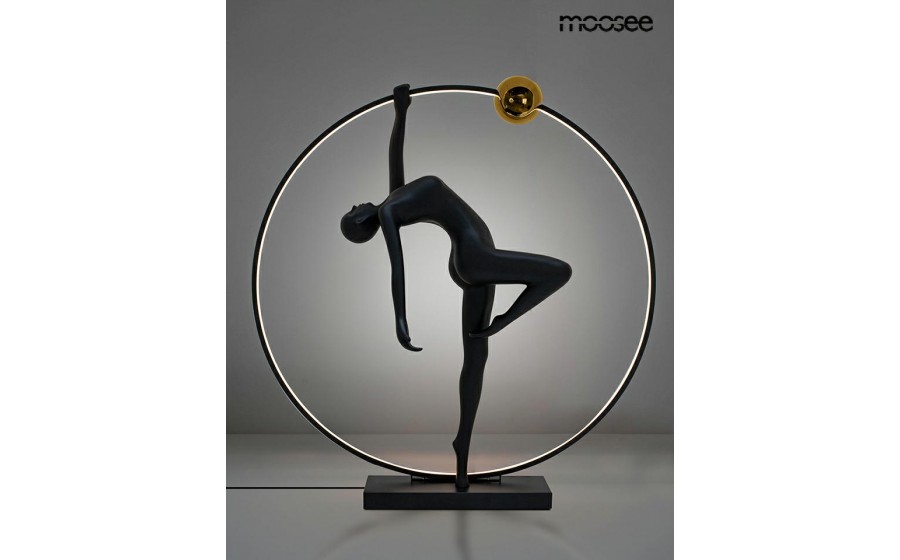 MOOSEE lampa podłogowa HUMAN ACROBATIC czarna