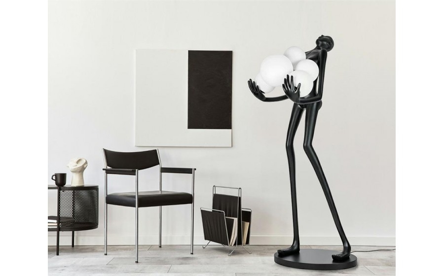 MOOSEE lampa podłogowa HUMAN PREMIUM -  włókno szklane, szkło