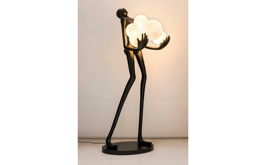 MOOSEE lampa podłogowa HUMAN PREMIUM -  włókno szklane, szkło