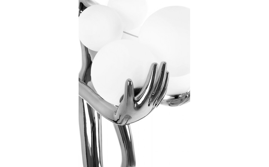 MOOSEE lampa podłogowa HUMAN SILVER  PREMIUM
