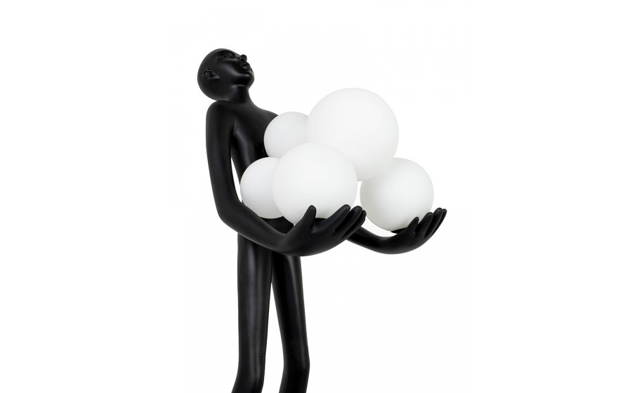 MOOSEE lampa stołowa HUMAN PREMIUM  czarna