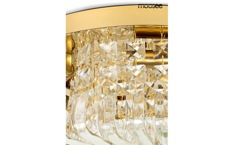 MOOSEE lampa sufitowa / plafon BALUNA 50  złota