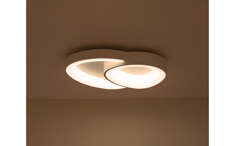 MOOSEE lampa sufitowa / plafon CELLS 2  biała