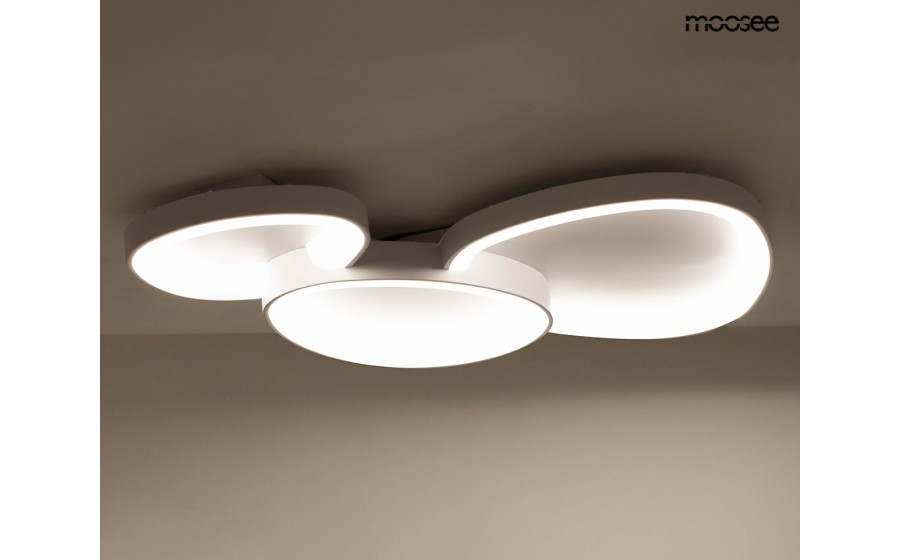 MOOSEE lampa sufitowa / plafon CELLS 3  biała
