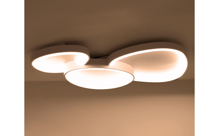 MOOSEE lampa sufitowa / plafon CELLS 3  biała