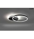 MOOSEE lampa sufitowa / plafon RINGS 2 czarna