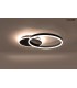 MOOSEE lampa sufitowa / plafon RINGS 2 czarna