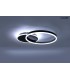 MOOSEE lampa sufitowa / plafon RINGS 2 czarna