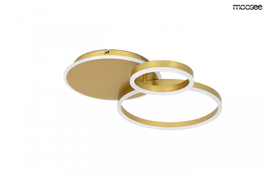 MOOSEE lampa sufitowa / plafon RINGS 3 złota